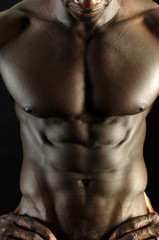 african man abdomen
