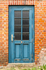 old blue door