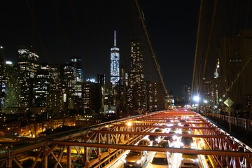 Fototapeta na wymiar Brooklyn Bridge in New York