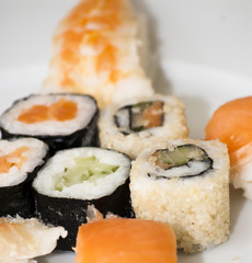 Tasty Japanese sushi set