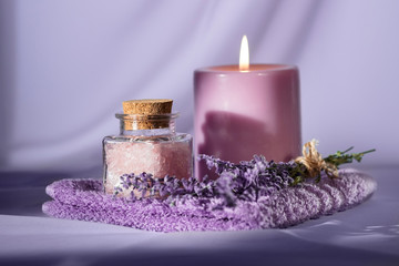 Plakat Sea Salt with a Candle