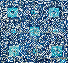 Tiled background with oriental ornaments
