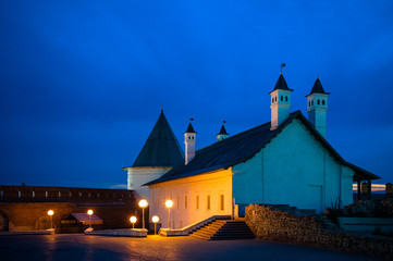 Night view of the Kazan Kremlin, Russia