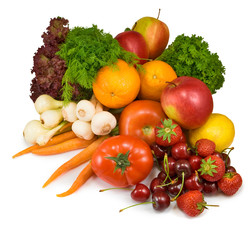  many vegetables and fruits