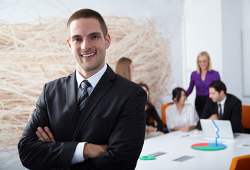 business partners discussing