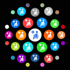 Naklejka premium Modern App Button