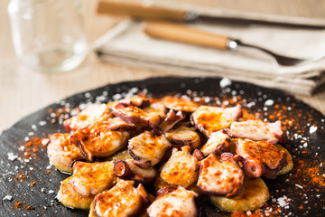 Galician octopus spanish tapas
