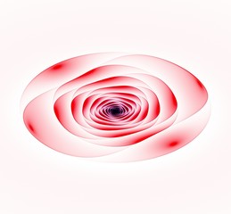 pink abstract flower on white background