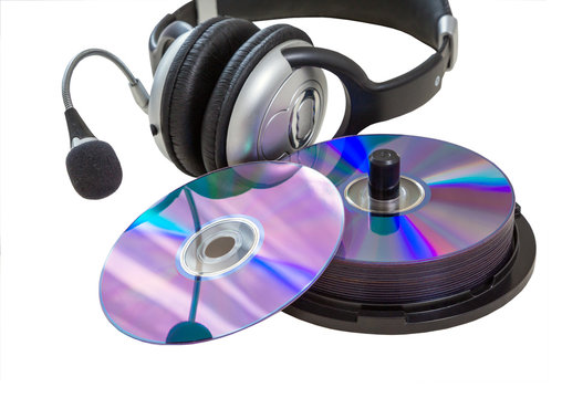 headphones, CD