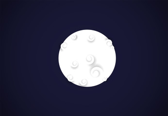 Full moon illustration