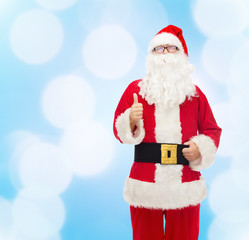 man in costume of santa claus