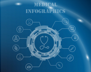 Fototapeta premium Medical Infographic Template