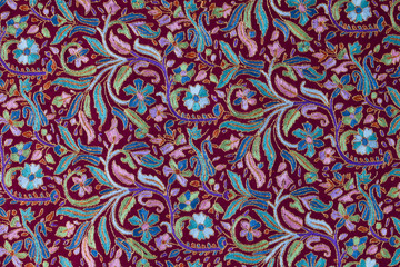 Traditional paisley pattern cashmere pashmina sample