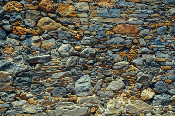 Part of the stone wall on the island of Spinalonga.