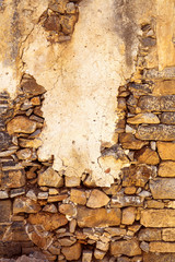 Part of the stone wall on the island of Spinalonga.