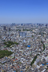 Fototapeta premium 都心の風景／目黒周辺の空撮