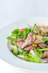 spicy grilled beef salad