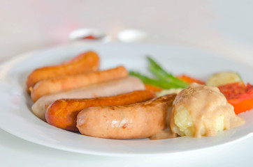 mixed grilled sausage