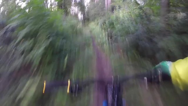POV mountain biking