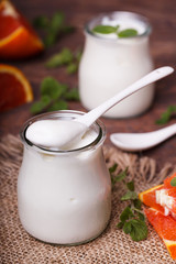 Yogrut in a jar,homemade