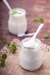 Yogrut in a jar,homemade