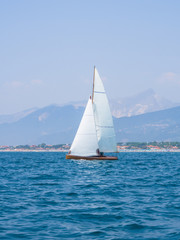 sailing under full sail