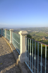 Langhe Hilly Region: viewpoint of La Morra (Cuneo). Color image