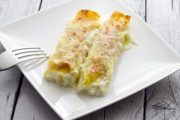 Cooking baked cannelloni