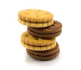 cookies on a white background