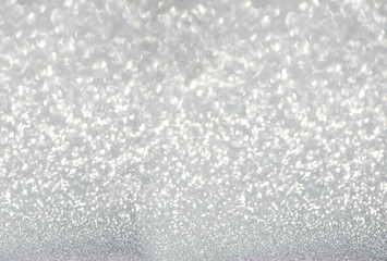 silver defocused glitter background