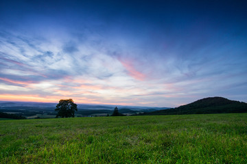 Sonnenuntergang in der Rhön