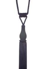 Beautiful dark blue curtain tassel