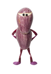 Ninja made of eggplants