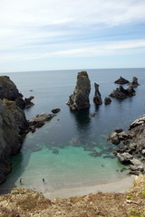 belle ile en mer-plage des aiguilles de port coton
