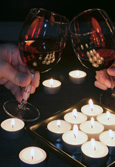 Obraz na płótnie Canvas Celebration with wine
