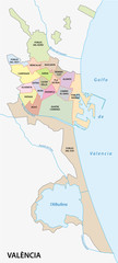 valencia administrative map