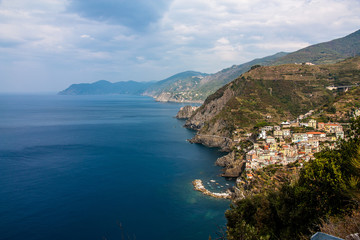 Panorama der Küste von Cinque Terre