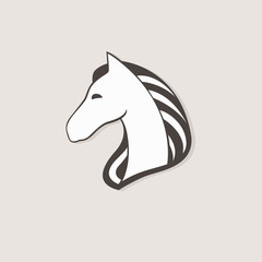Vector logo horse. template for your business. Pegasus creative