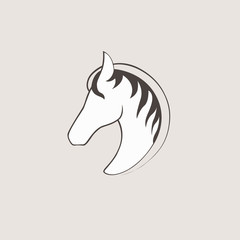Vector logo horse. template for your business. Pegasus creative