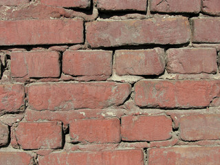 Red brick wall