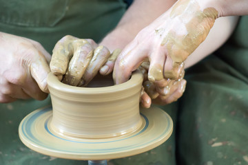 Potters hands