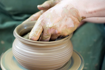Potters hands