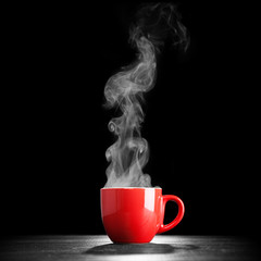 Steaming coffee cup - 90497628