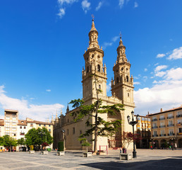 Fototapeta na wymiar Co-Cathedral of Saint Maria de la Redonda in Logrono
