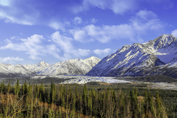 Wrangell Mountains Glacier Alaska