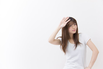 Fototapeta premium 部屋着 (白バック)