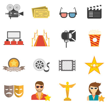 Movie Icons Flat