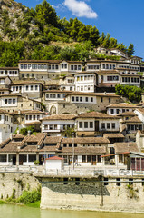 Obraz premium View at old city of Berat in Albania
