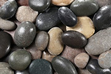 Fototapeta na wymiar Sea pebbles background