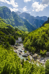 View of Albanian Alps